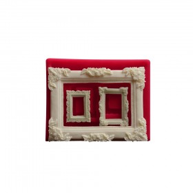 Силиконов калъп "3 рамки с орнаменти"